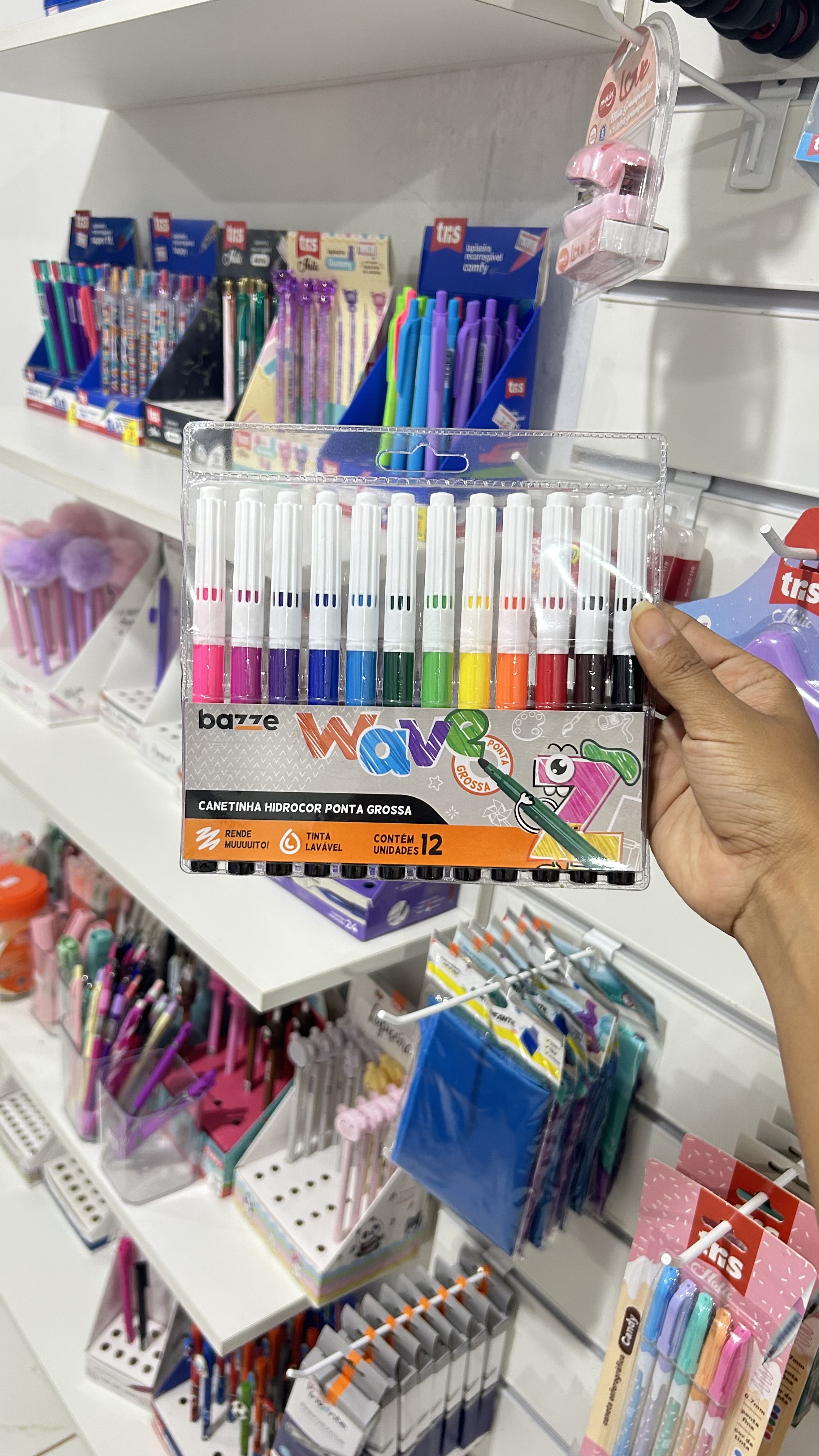 Canetinha Hidrocor Ponta Grossa 12und Bazze