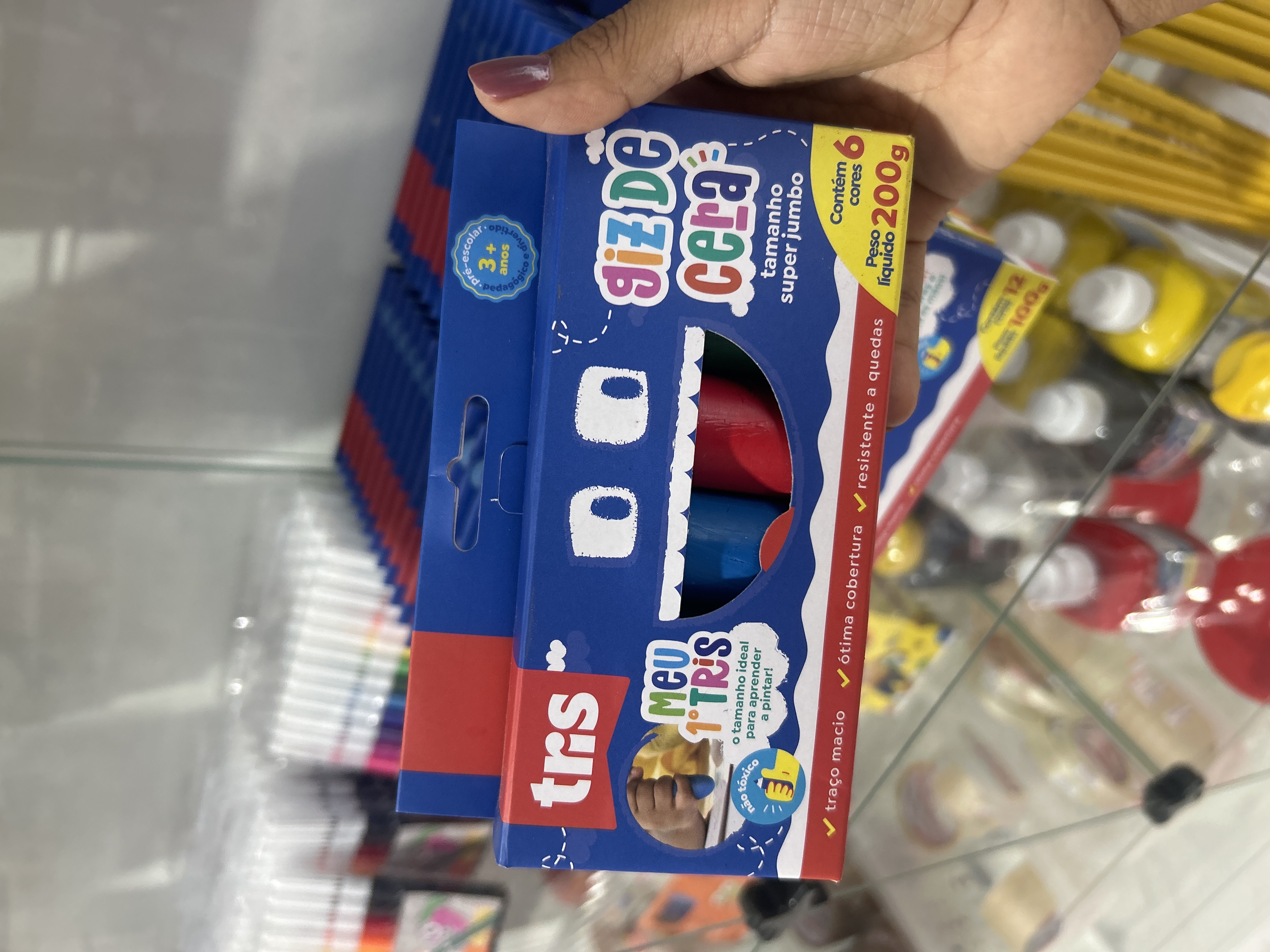 Gizão de Cera c/6 cores
